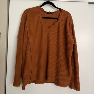 Cozy Waffle Knit Top